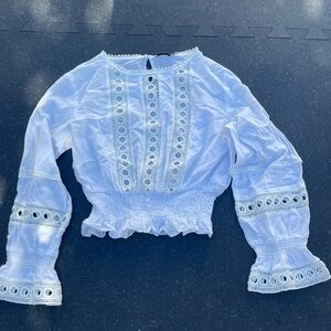 Elegant White Lace Blouse